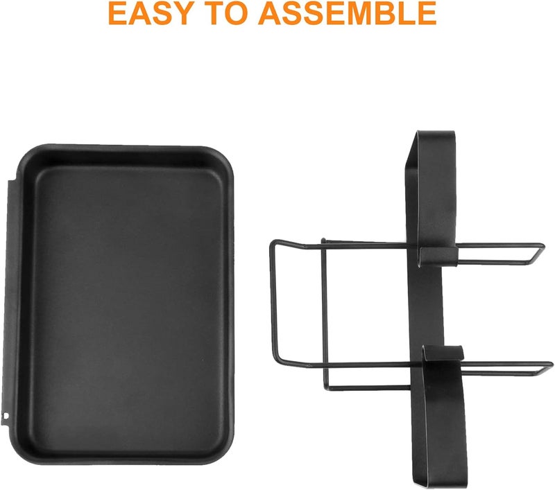 Utheer 93305/7515 Catch Pan with 6415 Drip Pans for Weber Genesis II & Spirit 200 & Spirit 300, Genesis Silver/Gold/Platinum I/II and Summit Grills, Spirit Grease Tray with 15 Pack Drip pan Liner and Holder - Image 4